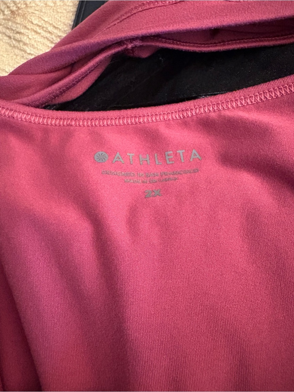 Athleta Burgundy Racerback Performance Tank - Picture 4 of 5
